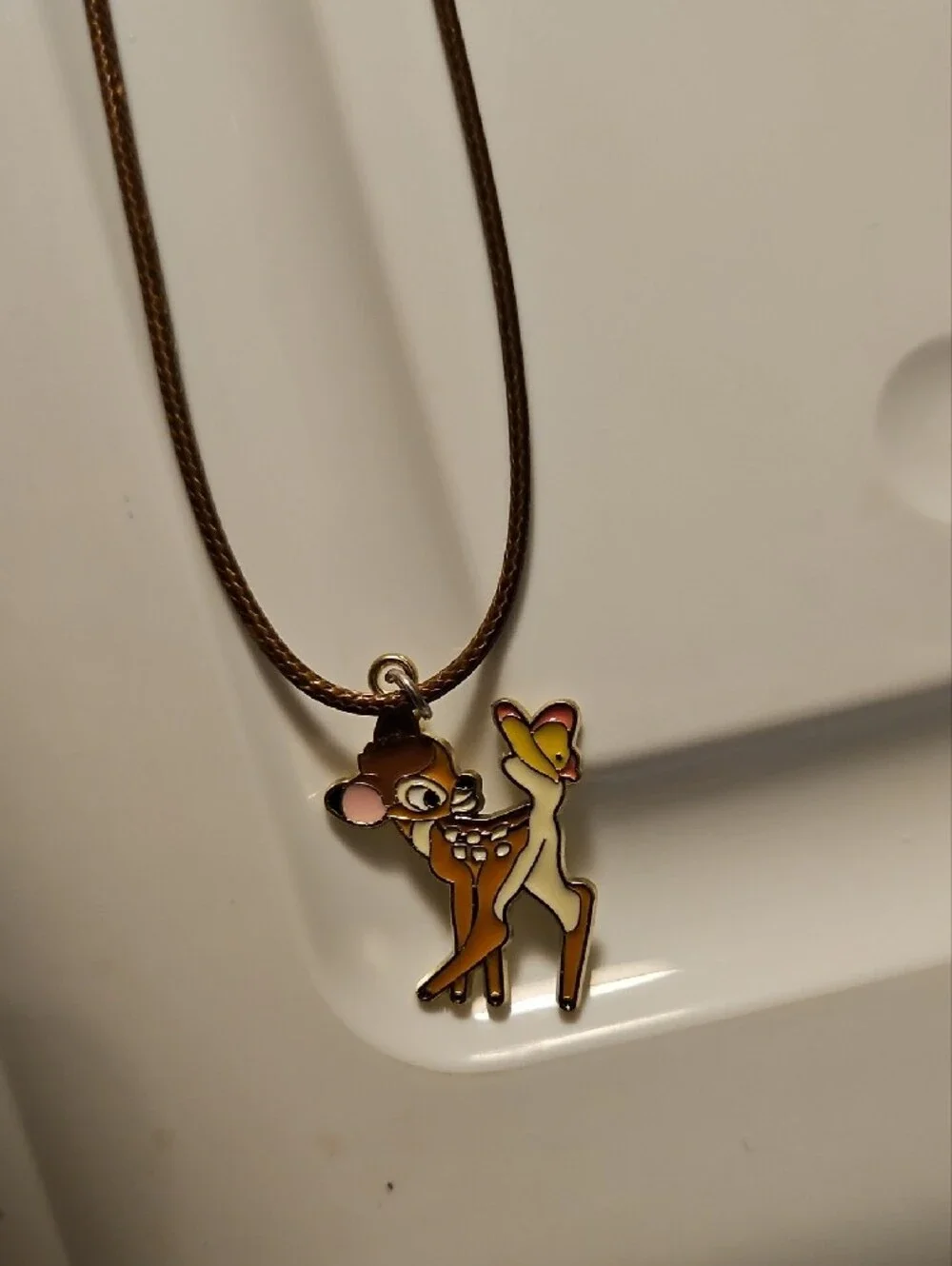 Brown Reindeer Pendant Necklace - Women Jewelry